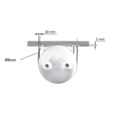 Support de bouteille d'air Ø250mm - L9864
