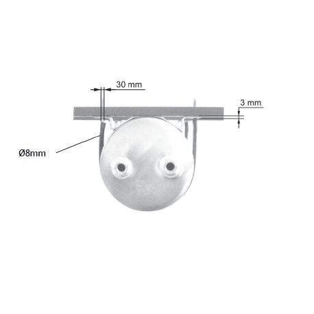 Support de bouteille d'air Ø300mm - L9866