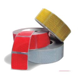 Bande retro-réfléchissante prismatiques (Pour bâches souples) - Jaune I200011