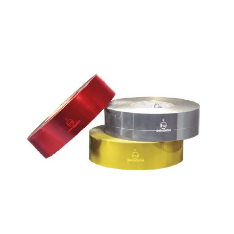 Bande retro-réfléchissante prismatiques (Pour supports rigides) - Rouge I200017