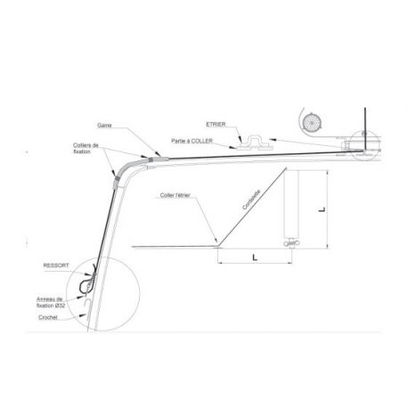 Kit de rabattement  mauel RESMA - I350163R