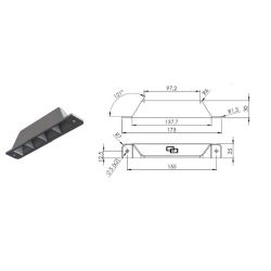 Bouchon rail capiton - T100205