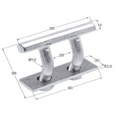 Anneaux de brelage déportée - T200119