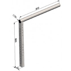 Poteau de bennes D50mm - E100059