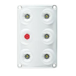 Plafonnier à Leds avec interrupteur et Leds rouge- I600282