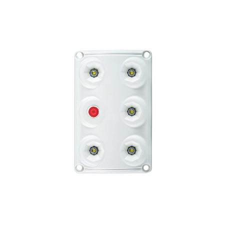 Plafonnier à Leds avec interrupteur et Leds rouge- I600282