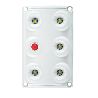 Plafonnier à Leds avec interrupteur et Leds rouge- I600282