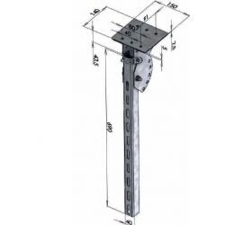 Poteau relevable "pare-cycliste auto - E100014