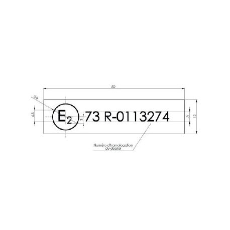 Etiquette homologation UTAC