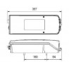I501035 - FEU ARRIERE GAUCHE "RUBBOLITE 462"/ 370x139x89 mm