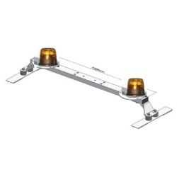 Barre aluminium 1600mm avec 2 gyrophares - I350500