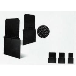 C000140LBAV - C000140L - AILE PLASTIQUE INJECTEE 1400x900x450 mm - ROUES JUMELÉES SIMPLE ESSIEU + BAVETTES
