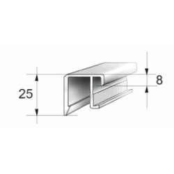 Profils aluminium pour ridelles en 25 mm - D000011