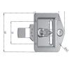 Fermeture inox à clé - G450211