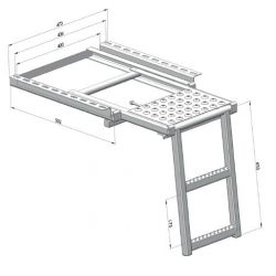 Marche-pied 2M avec palier - G750500