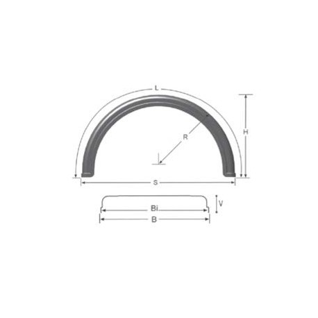 C000181LBR - AILE PLASTIQUE INJECTEE 1600x1000x550 mm + brides C000181LBR - AILE PLASTIQUE INJECTEE 1600x1000x550 mm + brides
