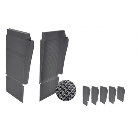 C050184 - GARDE BOUE  DROIT AVEC BAVETTE INTEGREE 735x470 mm BV190mm