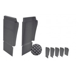 C050186 - GARDE BOUE DROIT AVEC BAVETTE INTEGREE 735x470mm  BV265mm