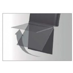 C050186 - GARDE BOUE DROIT AVEC BAVETTE INTEGREE 735x470mm  BV265mm