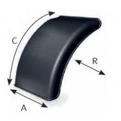 C050087 - DEMI AILE PLASTIQUE 720x640x670mm