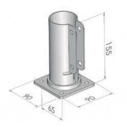 C3000050 - GOUSSET D54 ZINGUE L:160mm