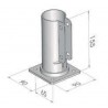 C3000050 - GOUSSET D54 ZINGUE L:160mm