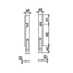 D152454 - RANCHER ARRIERE GAUCHE H/600mm