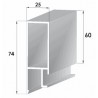 Profils aluminium pour ridelles en 25 mm - D000013