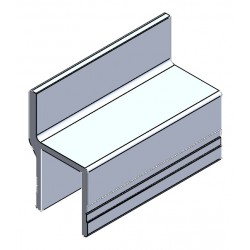 D800520 - PROFIL ALU ENCADR.Brut 30.5mm+Ba