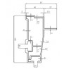 D850020 - PROFIL DE RIVE ARRIERE -PLANCHER ALU/ Longueur 4,8m