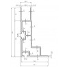 D850030 - PROFIL DE RIVE AVANT -PLANCHER ALU/ Longueur 4,8m
