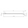 D850072 - PLANCHER RECOUPABLE 140MM (dernier élément du plancher) Long 4,8m