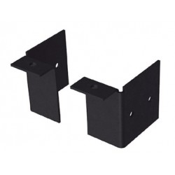 JEU DE 2 PLAQUES DE FERMETURE/Longeron H110mm/Plancher ALU/Epoxy noir