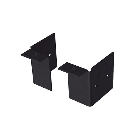 JEU DE 2 PLAQUES DE FERMETURE/Longeron H110mm/Plancher ALU/Epoxy noir
