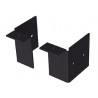 G500606 - JEU DE 2 PLAQUES DE FERMETURE/Longeron H140mm/Plancher ALU/Epoxy noir