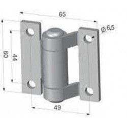 G150093 - CHARNIERE ZINGUEE 60x60