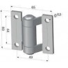 G150093 - CHARNIERE ZINGUEE 60x60