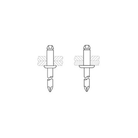 H050261C100 - RIVET STAND TP4.8 L10 AC/AC (QTE 100)