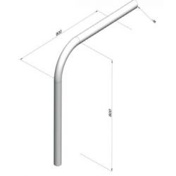 Poteau de bennes D48mm- E100058