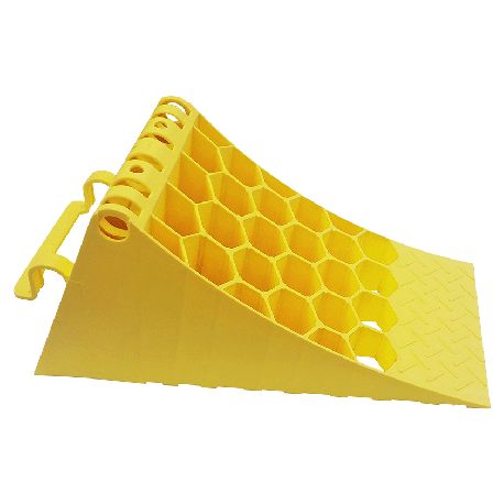 CALE DE ROUE PLASTIQUE JAUNE 600 V3-P450225