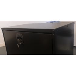 COFFRE  ACIER NOIR RENFORCE 600x500x500mm ZEUS-A120600