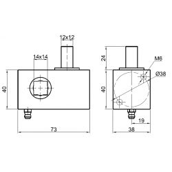 Tendeur de bâche 12x12mm - T050045
