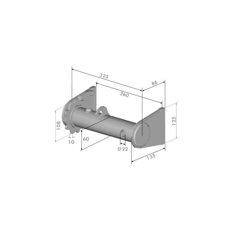 TOURRET DE CABLAGE DROIT Ø60 - T150200