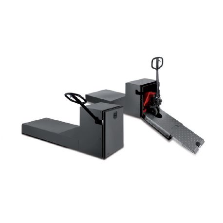 COFFRE TRANSPALETTE 670x650x1600mm NOIR RAMP-A650670