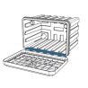 BARRE RENFORT DE CHARNIERES POUR  COFFRE PLASTIQUE L1000mm-A350508