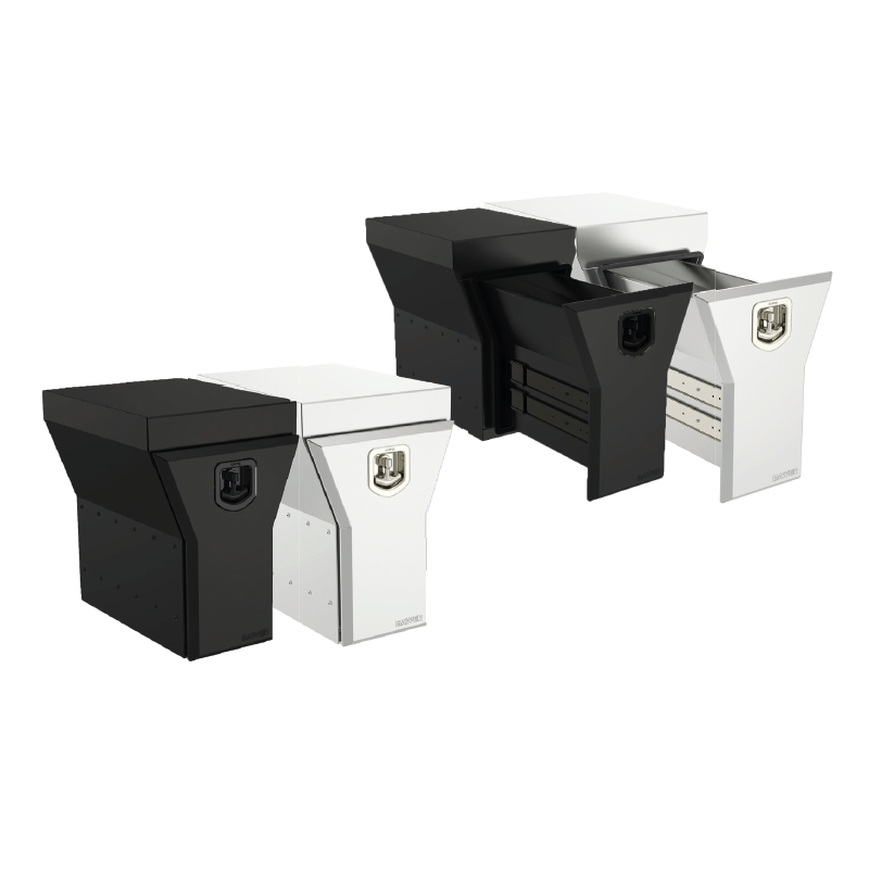 Coffre à chaines et élingues Acier Peinture noire - A556075