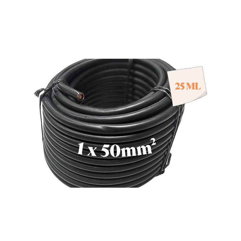 Câble électrique, fil souple 50mm², 25M , Noir - I852660C25 Câble électrique, fil souple 50mm², 25M , Noir - I852660C25