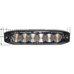 FEUX PENET ORANGE 6 LED cl2