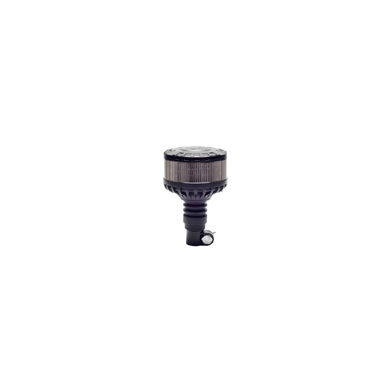 GYROPHARE LED ORANGE SUR TIGE 12-24V/ Base noire - I000367