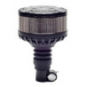 GYROPHARE LED ORANGE SUR TIGE 12-24V/ Base noire - I000367